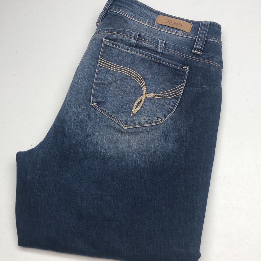 LIKE NEW WANNA BETTER BUTT CROP SKINNY JEANS 14/32x26 ⭐